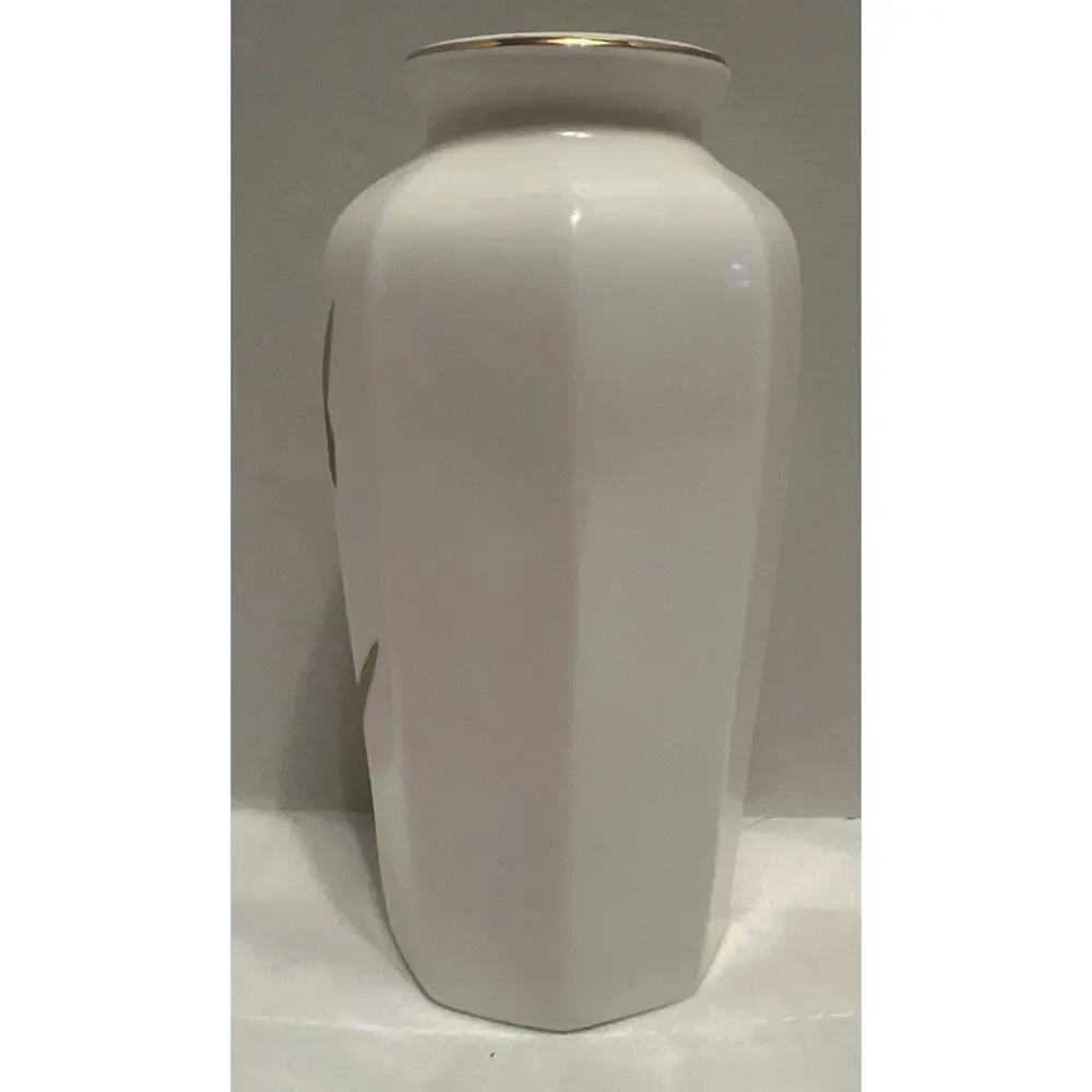 Japanese Vase Fine China Vintage Gold Accented Made In Japan 6